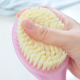日本长柄沐浴刷 搓背刷 洗澡刷软毛搓澡刷弯曲个人清洁刷子