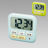 日本LEC 薄型大屏幕 电子计时器 厨房定时器 提醒器 倒计时器闹钟