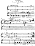 门德尔松 d小调第二钢琴协奏曲  Op.40 双钢琴谱