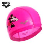 arena阿瑞娜进口双材质游泳帽 舒适男女儿童通用迪士尼米老鼠泳帽