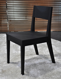 B&B极简实木餐椅 黑橡木餐椅 餐桌餐椅 纯实木椅子 开放油漆餐椅