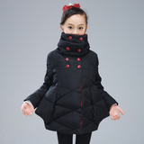 代購韓國正品女童裝羽绒服2015新款加厚中长款時尚中大童棉衣外套