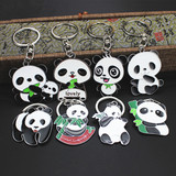 厂家直销大号熊猫钥匙扣金属挂件成都旅游特色中国风外事小礼品