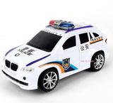 HBB警车儿童12个月玩具车遥控车万向仿真音乐灯光挖土机电动2847