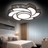 创意温馨主卧室小客厅LED吸顶灯简约现代异形遥控男女儿童房灯具