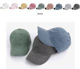 韩国进口代购帽子 时尚休闲纯色棒球帽 可调节纯色鸭舌帽棒球帽