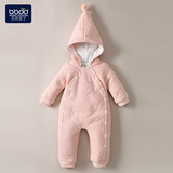 婴儿衣服秋冬装加厚棉衣0-1岁外出服宝宝爬服3-6个月新生儿连体衣