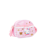 Hello Kitty正品女童斜挎包单肩包卡通小包儿童格子包包零食包