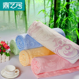 鼎艺居透气竹纤维毛巾被 夏季儿童毛巾毯单人毯子 纯棉双人空调毯