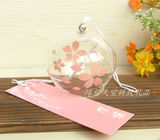 包邮时尚2个包邮批发日本日式风铃玻璃和风挂饰挂件中号樱花饰品
