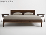 纯全实木床现代简约1.5米双人床1.8米婚床宜家高档成人床2人简欧