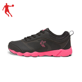 乔丹女鞋正品皮面防水运动鞋红黑色女士防滑减震复古舒适慢跑步鞋