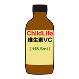 美国进口童年时光CHILDLIFE宝宝维C活力液婴儿童维生素C VC补充液