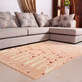 可水洗3D雕花客厅地毯现代长方形卧室地毯床前毯茶几地毯定制