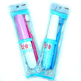 现货！日本大创DAISO 旅行双层牙刷套装 便携式收纳盒彩色防菌筒