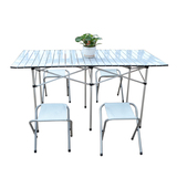 沙漠之狐户外 铝卷桌 铝合金 折叠桌椅 折叠铝桌折叠桌便携式包邮