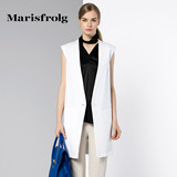 Marisfrolg玛丝菲尔 气质纯色简约中长款马甲 专柜正品夏女装