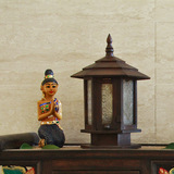 泰国柚木台灯户外灯东南亚家居装饰灯木雕宝塔灯罩中式复古落地灯