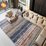 客厅卧室地毯家用现代简约长方形满铺吸尘可机洗抽象床边毯茶几垫