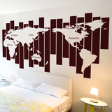 装饰学校教室 创意世界地图墙贴 办公室超大墙壁贴纸
