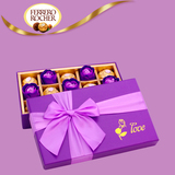 包邮玫瑰花费列罗巧克力T8粒成品喜糖礼盒装生日情人三八节礼物