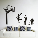 定制颜色体育运动打篮球男生宿舍墙壁布置墙贴纸客厅创意自粘贴画
