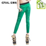 [官方正品][艾莱依]铅笔裤常规新款中腰修身女羽绒裤ERAL1001D