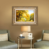 美式乡村装饰画客厅单幅挂画沙发背景墙画壁画花卉