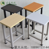 厂家直销工作凳不锈钢铁架凳子小方凳宿舍凳子操作凳餐厅钢木家具