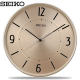 2015新款SEIKO精工时钟 静音客厅办公卧室个性铝质钟面石英挂钟表