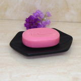 陶瓷香皂盒亚光黑色肥皂碟手工皂架创意尖角扁平皂碟高档大肥皂盒