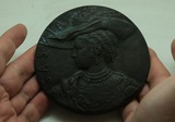 法国 大铜章 直径10厘米 500克 浇铸章