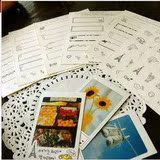 韩国创意DIY相册装饰贴纸 拍立得 mini 相纸边框贴 可爱7张入