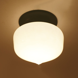 宏悦灯具 美式复古简约创意LED卧室走廊过道玄关阳台圆球小吸顶灯