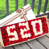 99朵红玫瑰花鲜花礼盒送女友求婚鲜花送爱人同城鲜花速递