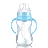 宝宝奶瓶宽口径 婴儿童小孩成人储奶瓶带手柄吸管pp塑料母婴用品