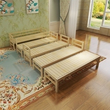 床加宽实木床松木床床架加宽床加长床板定做儿童床拼接床带护栏床
