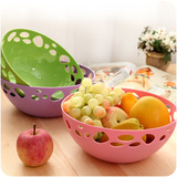 欧式客厅水果瓜子零食果盘 厨房加厚塑料果盆 创意洗菜盆时尚果篮