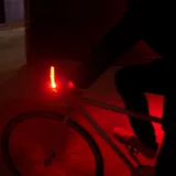 自行车转向车把灯牛角副把LED安全警示灯山地车单车配件把手把套