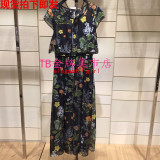 JZ玖姿专柜正品代购2016夏季新款气质修身雪纺连衣裙女JWWX50050