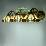 美式创意多头蒂凡尼彩色玻璃壁灯田园新款卫浴镜前灯过道咖啡厅灯