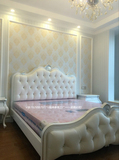 欧式床双人床 简欧橡木床结婚床法式公主床 卧室家具1.8米 实木床