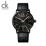 ck手表专柜正品全黑皮带石英男士/男款手表K7621401全国联保