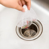 厨房排水口残渣过滤垃圾袋防堵塞菜盆隔水袋 水槽水切袋网(30只)