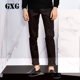 GXG男装 2015秋季新品 男士时尚黑色简约时尚休闲裤#43102025
