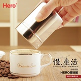 Hero撒粉器 不锈钢 花式咖啡布粉罐 可可粉用具 拉花器具
