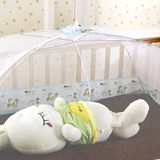 帐式宝宝午睡防蚊简易免安装婴儿床蚊帐罩子伞型无底可折叠盖