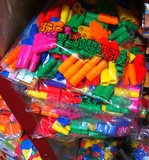 子弹头加厚塑料积木儿童益智力拼插装幼儿园玩具3-7岁批发早教