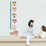 DIY可移除防水墙贴娃娃身高贴卧室客厅儿童房卡通装饰贴纸壁纸