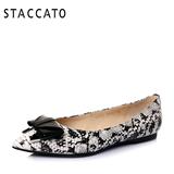 STACCATO/思加图2016春季专柜同款牛皮秀气小尖头女单鞋9UG18AQ6